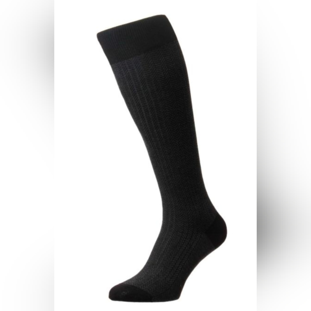 Pantherella Black Dress Socks
